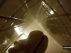 My stepmom soaping and fingering in the shower