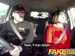 Fake Driving School Jealous learner wants girl old pissing fucking