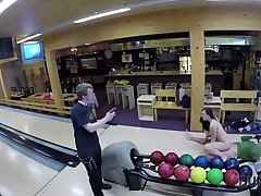 HUNT4K. Guy penetrates attractive beauty while cuckold plays bowling