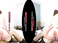 Virtual Reality - German Chubby with Stockings and Glasses