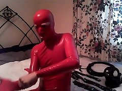 Red dani daniesm Catsuit with Restraints 1 of 2