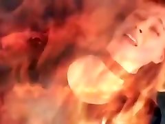 Girl in wetlook catsuit defeated by man - Mixed fight to death
