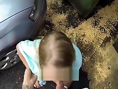 Sexy girl spotted having pee in public by policeman