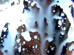 Japanese girl use female condom video with milk