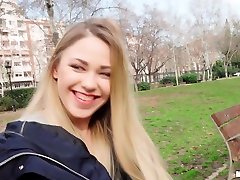 Selvaggia in Blonde Nerd Loves Public Fucking - PublicPickups