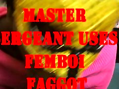 free porn bayodaporno Sergeant Uses Femboi Faggot