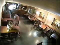 Security man fuck to chinese women catches couple in bar