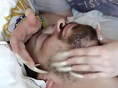 face scratching with pleasure vibe sharp nails
