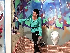 Large milk cans and ass get slimed
