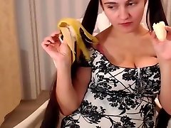 Super Sexy Long Haired Hairplay, Striptease, Masturbate