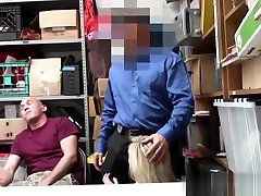 Blonde sucking balls Suspect and accomplice were caught by LP officer