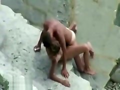 Couple is Caught Fucking on the Beach