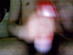 Bi 18 yr old stroking his virgin cock with my new Tenga cup.