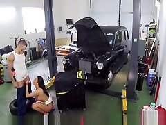 Female Taxi Driver Fucks Mechanic Man