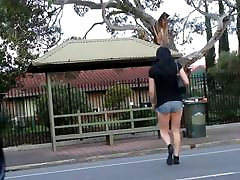 cutoffs in public showing august masturbation cheeks