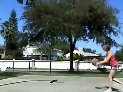 Girl Spraining Foot Playing Basketball