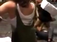 Italian slut fingered on the street in Naples