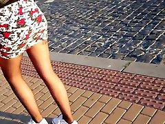 Black pantyhose Blain miniskirt
