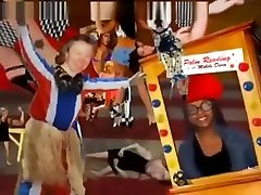miejscowy dj pieści nogi cheerleaderki z jajkiem kanapkę fetysz