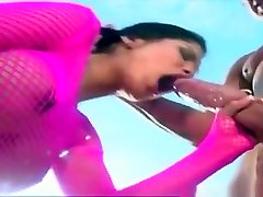 Spicy breasty harlot featuring blow job video