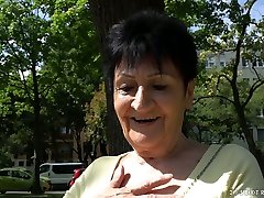 Short haired lusty old whore Anastasia gets mature pussy fucked well