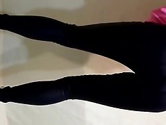 New heels and leather pants