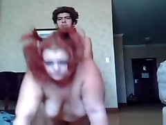 Chubby redhead gets her pussy rammed hard