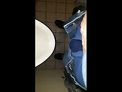 making a mess at urinal at work