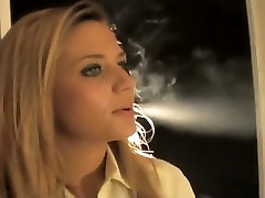 Crazy homemade Solo Girl, Smoking te fossy movie