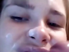Cumming On My Cute Cousins Face