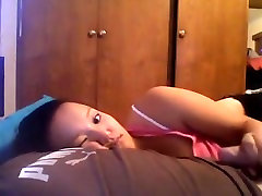Tanned Asian Brunette Teen Doing Blowjob In Classroom