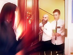 Amazing big breasted MILF Sofia Star desires to work on two erected cocks