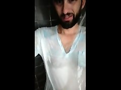 quick shower in my loreto cupip gal fav lightblue shirt