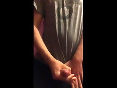 huge cumshot with pulled foreskin