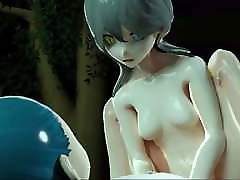Wolf Girl Fucks Human featuring footjob, legjob
