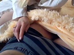 The doctor made a drooling Blowjob to a booty rockin patient