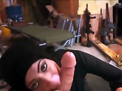 ass elastic MUSLIMA Blows Huge Thick Cock Cumshot Facial
