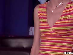 Lesbian mom seduces her son&039;s gf to dirty sex
