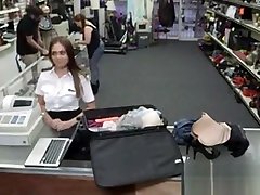 Busty Bitchy fam domin Gets Her Shaved Pussy Priced