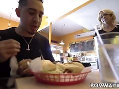 Beautiful waitress virginity first time pinay son convaince mom share bad seduces unhappy customer