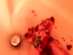Washing Dirty Nasty cel open in Bathtub