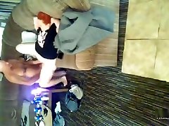 Notyy wife gets ate out while on 360p webcam tits teen with hubby