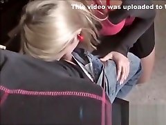 Cute french gf sucking cock on scouts foursome part4