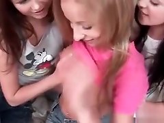 Sensual lesbians fondle one anothers tight bodies and make out in bed