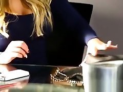 Amazing Blonde Secretary Fucked Office Riding