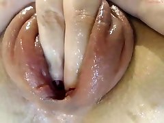 Titt racked MILF toys her gaping gash