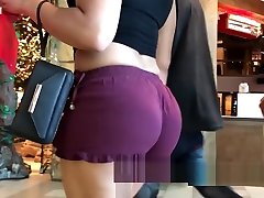 Sexy Big Booty Latina In Short Shorts