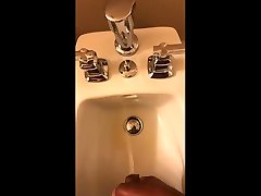 pissing in the bidet
