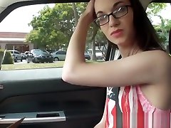 Stranded spex amateur nailed in back of car