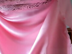 karen rêves zip jeu 21: soie rose nighty